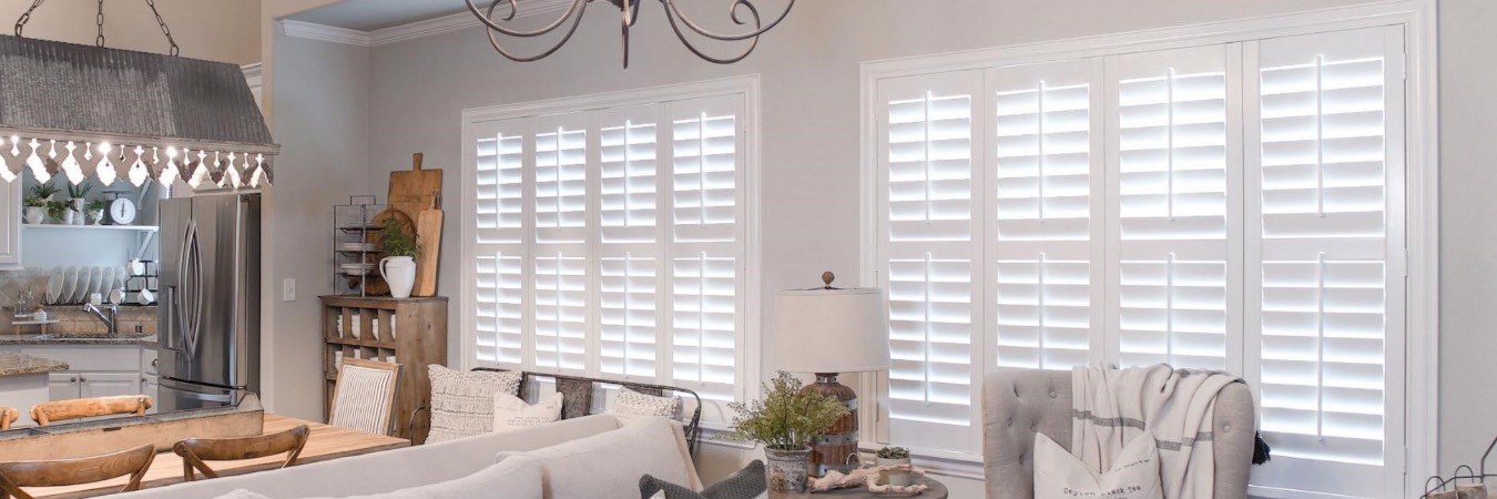 Interior shutters in Castro Valley kitchen