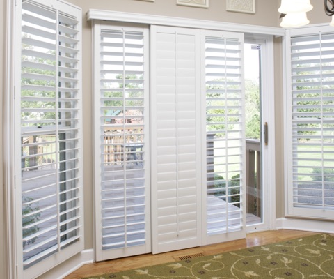 Sliding Glass Door Shutters In San Jose Sunburst Shutters San
