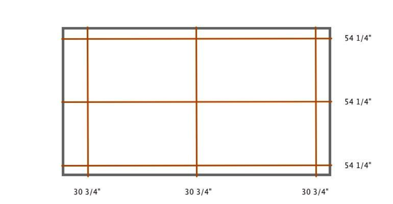 San Jose plantation shutter measurement diagram