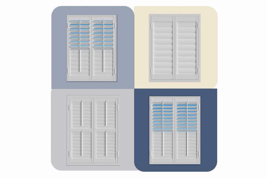 Use the Shutter Designer to see how Polywood shutters look with your San Jose home's wall colors. Four images of Polywood shutters from the Shutter Designer